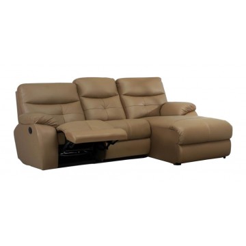 3 Seater L-Shape Sofa SetSFL1298 (Half Leather Recliner)